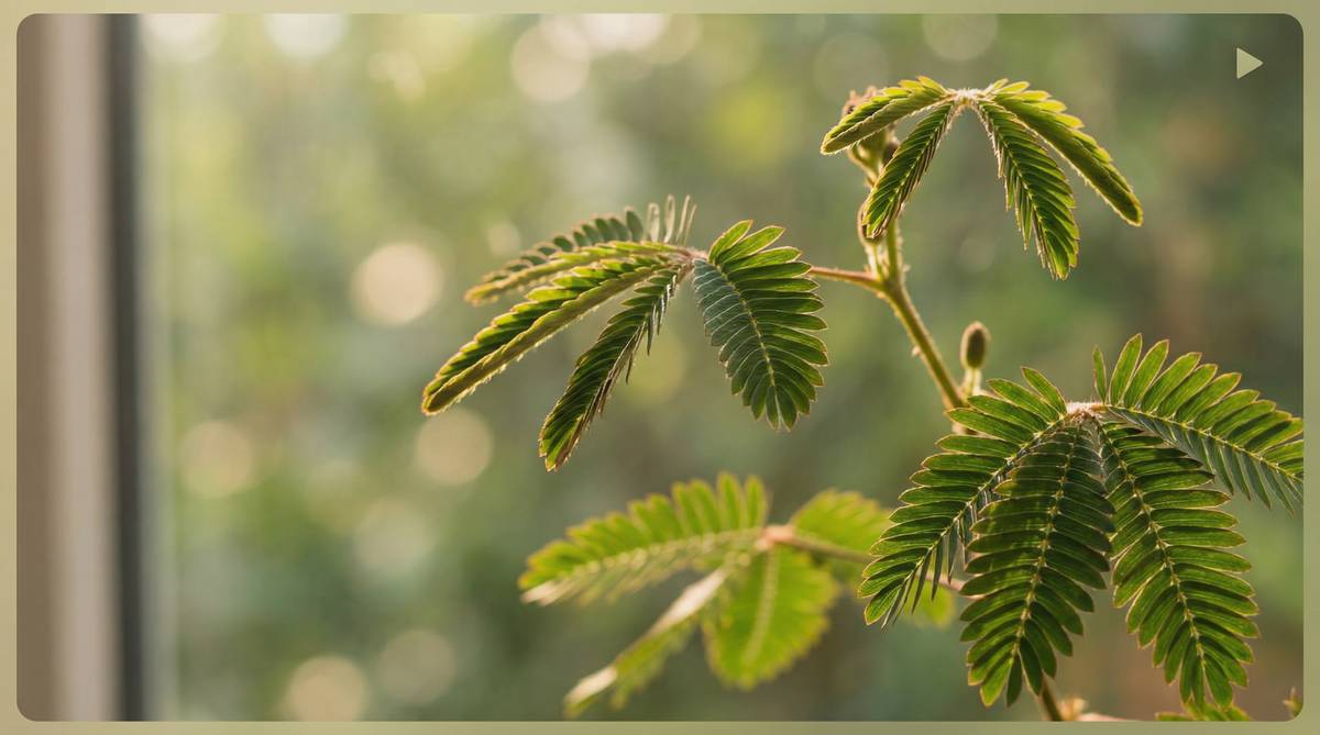 小小绘：含羞草触碰反应视频