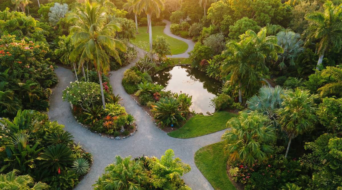 小小绘：航拍植物园全景视频演示